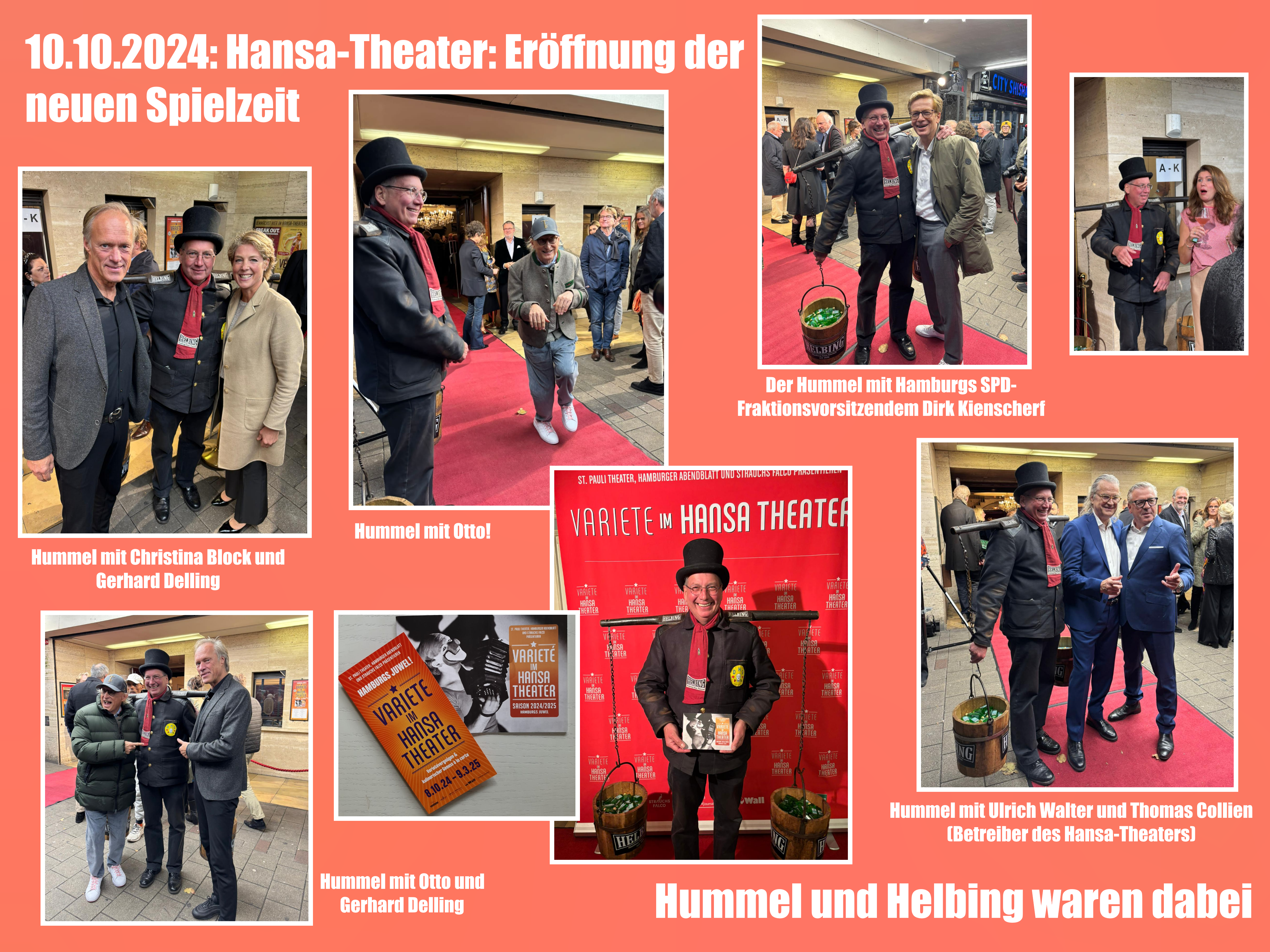 Der Hummel bei der Eröffnung der neuen Saison des Hansa-Theaters.