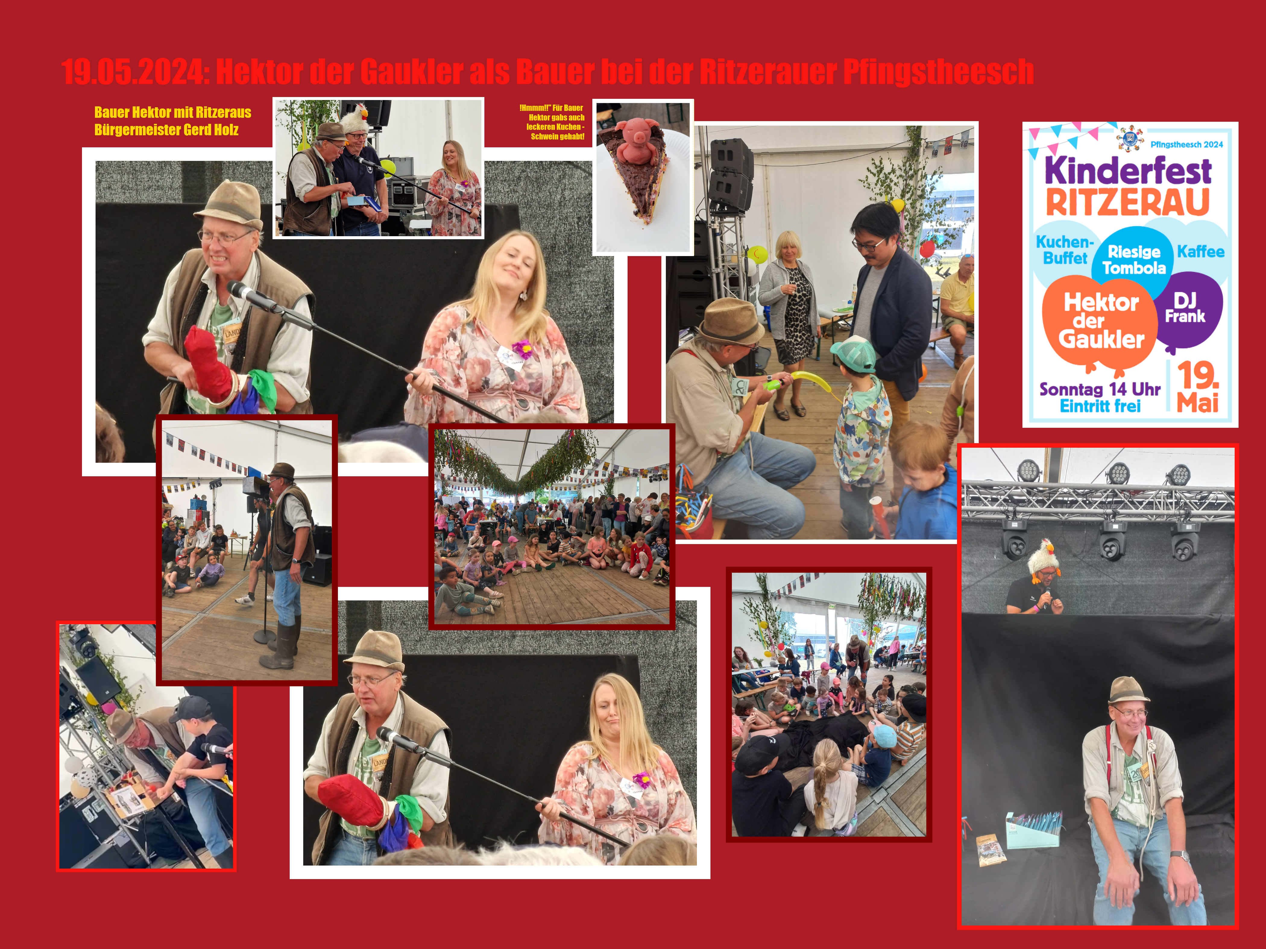 19.05.2024 - Hektor der Gaukler als Bauer auf der Ritzerauer Pfingstheesch